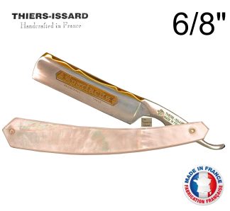 Thiers Issard 188 Spartacus 6/8" Straight Razor | Mother of Pearl Shell Scales | Made in France