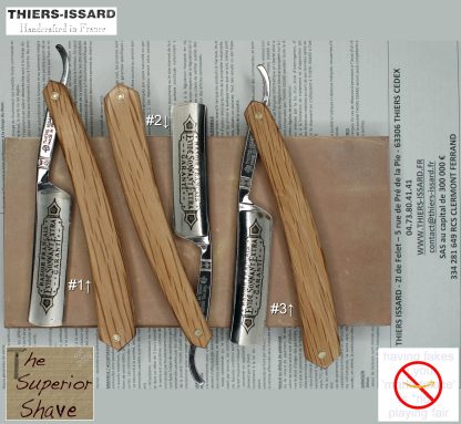 Thiers-Issard 275 1196 Evide Sonnant Extra 5/8" Straight Razor | Spotted Oak Handle | Made in France