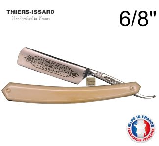 Thiers-Issard 275 1196 Evide Sonnant Extra 6/8" Straight Razor | Bone Scales | Made in France