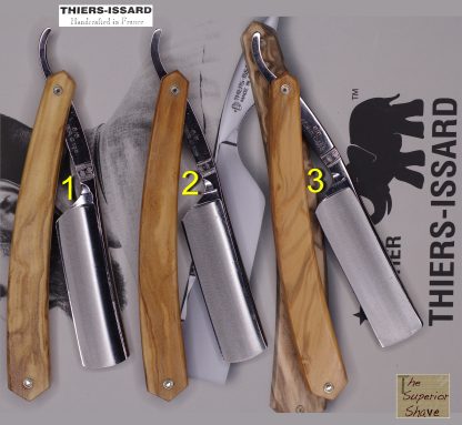 Thiers-Issard 1196 Evide Sonnant Extra 6/8 Straight Razor | Olivewood Scales | Made in France