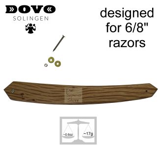 Dovo Spanish Oak Replacement Straight Razor Scales | Made in Solingen, Germany