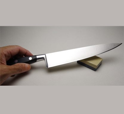Sabatier Cook Knife 20cm | Aluminum Bolster | Black Handle | Made in Thiers France | EAN 3436000022303