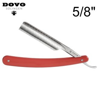 Dovo 125803316 Runde Sache 5/8 Straight Razor | Red Handle | Made in Solingen Germany | EAN 4045284028384