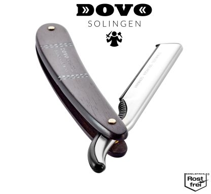 Dovo 21140082 Shavette Straight Razor | Ebony Handle | Made in Solingen, Germany | EAN 4045284010372