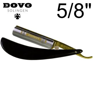 Dovo 985850 Large Buffalo Horn 5/8" Straight Razor | Made in Solingen, Germany