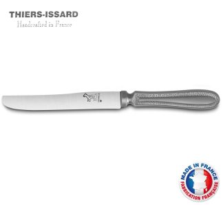 Thiers Issard Chien Dog Knife | Moon Grey Plastic Handle | Hand Sharpened Cutting Edge | Made in France