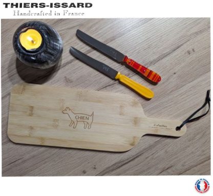 Thiers Issard Chien Dog Knife Cutting Board | Bamboo | Made in France