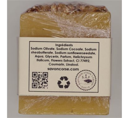 La Savonnerie du Nebbiu Immortelle Soap 130g | Made in Corsica, France