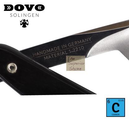 Dovo Barbarossa 10580086 (old no. 46581) 5/8 Straight Razor | Ebony Wood Handle | Made in Solingen, Germany | EAN 4045284008973