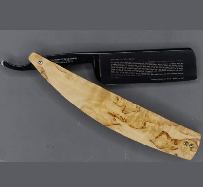 Dovo ARENA Savannah 128820216 8/8 Straight Razor | Birch Wood Handle | Made in Solingen, Germany | EAN 4045284028698