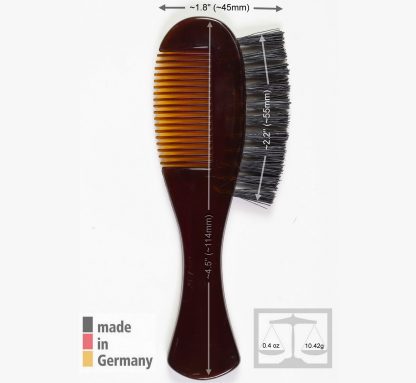 Dovo 43110361 Acrylic Beard and Moustache Combination Brush and Comb | Made in Germany