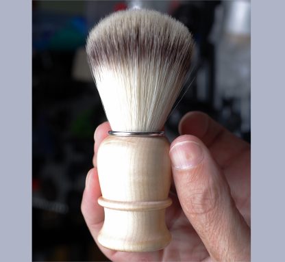 Thiers Issard Synthetic Shaving Brush Maple Handle | Made in France - Image 3