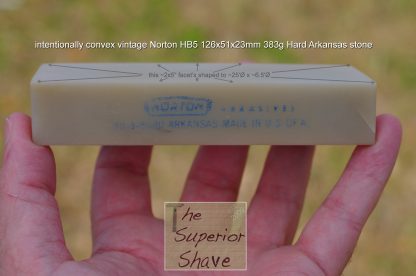 Intentionally Convex Vintage Norton HB5 Hard Arkansas Stone Razor Hone ~51x126x23mm ~383g | Made in USA - Image 2