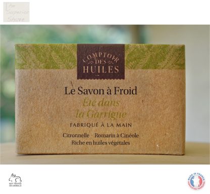 Comptoir Des Huiles Summer in Garrigue COLD SAPONIFIED Soap for Face and Bath 100g | Made in France