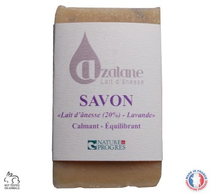 Azalane Lavender COLD SAPONIFIED Soap for Face and Bath 100g | Made in France