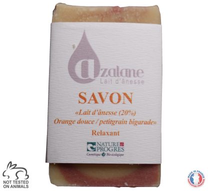 Azalane Sweet Orange COLD SAPONIFIED Soap for Face and Bath 100g | Made in France