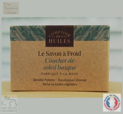 Comptoir Des Huiles Basque Sunset COLD SAPONIFIED Soap for Face and Bath 100g | Made in France