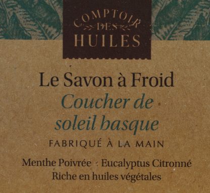 Comptoir Des Huiles Basque Sunset COLD SAPONIFIED Soap for Face and Bath 100g | Made in France - Image 2