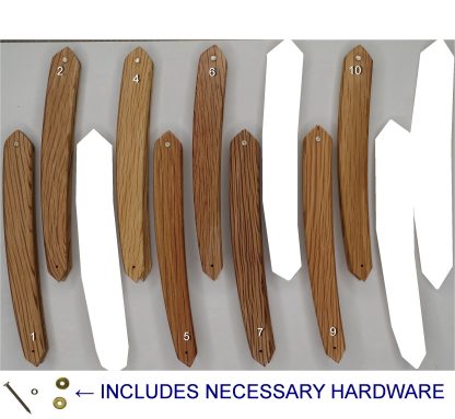 Dovo Replacement Straight Razor Scales for 6/8" and Smaller Razors | Spanish Oak | Made in Solingen, Germany