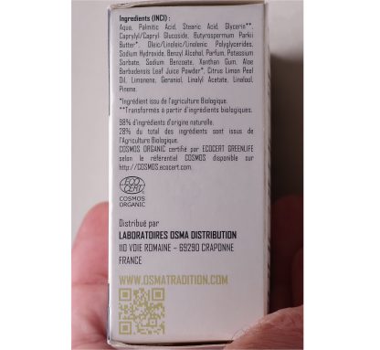 Osma Tradition Organic French Shaving Cream 100g Classic Scent | Made in France - Image 3