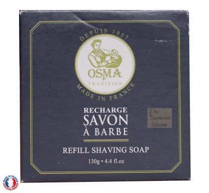 Osma Tradition French Shaving Soap 130g with Shea Butter | Made in France NEW ITEM IN STOCK JANUARY 2025