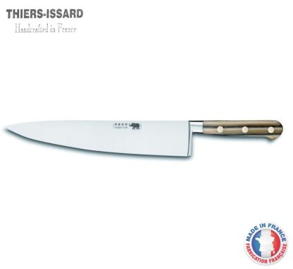 Sabatier Elephant Stainless Steel Chef's Knife 20cm | Full Bolster Nylon Handle Blonde Imitation Horn | Made in Thiers, France