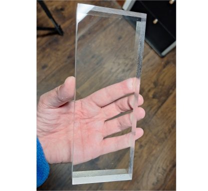 Tap Plastics 3x8x1 Clear Acrylic Block | Made in the USA