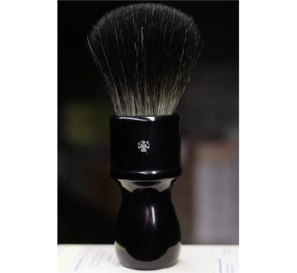 Dovo 33005383 'Hi-Brush' Synthetic Silvertip Badger Shaving Brush | ~29x56mm Knot | Cream or Beige Resin Handle, Tall "Barber Style" | Made in Solingen, Germany