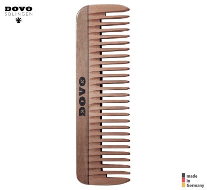 Dovo 43100067 Pear Wood Pocket Comb | 10cm (4"), 1.6mm Medium Teeth | Made in Germany